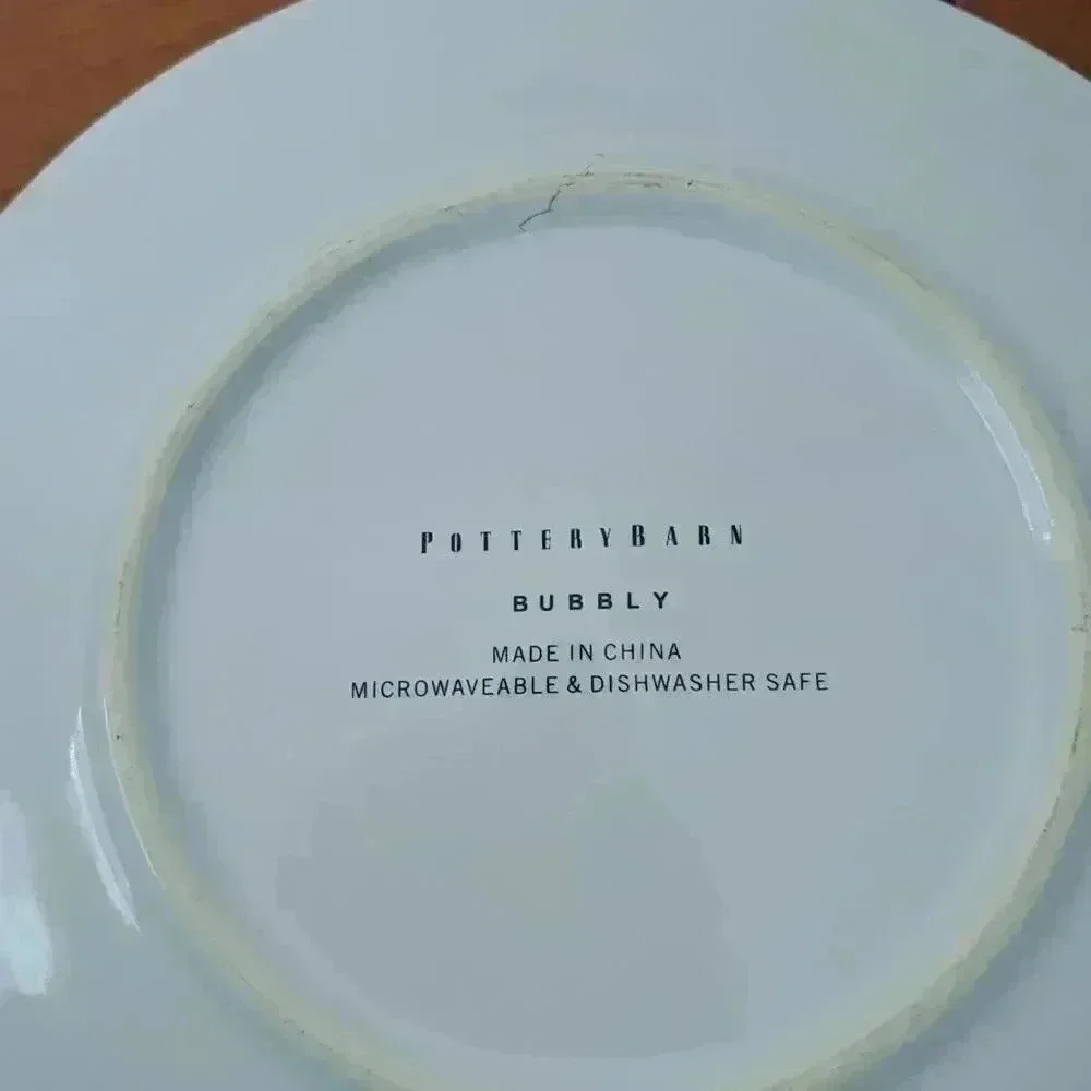 𝅺plates POTTERY BARN BUBBLY FOR FOOD OR WALL DECORATION VINTAGE LUXURY - Picture 5 of 7